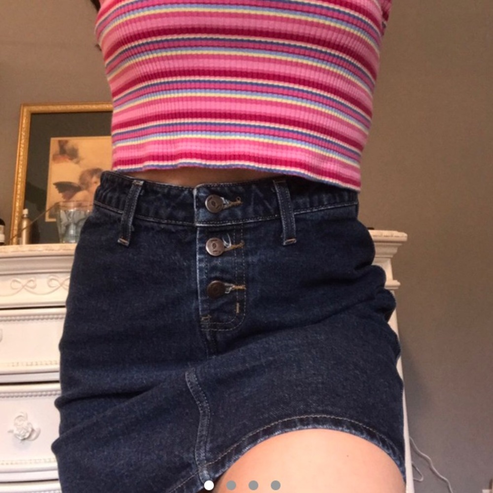 Vintage L.e.i Jean skirt